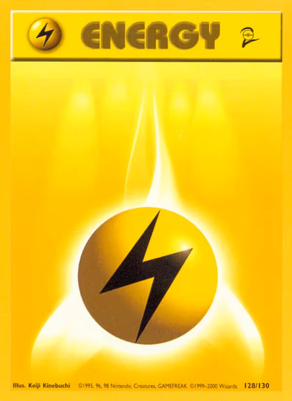 Lightning Energy 128/130 Pokemon card