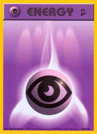 Psychic Energy 129/130 Pokemon card