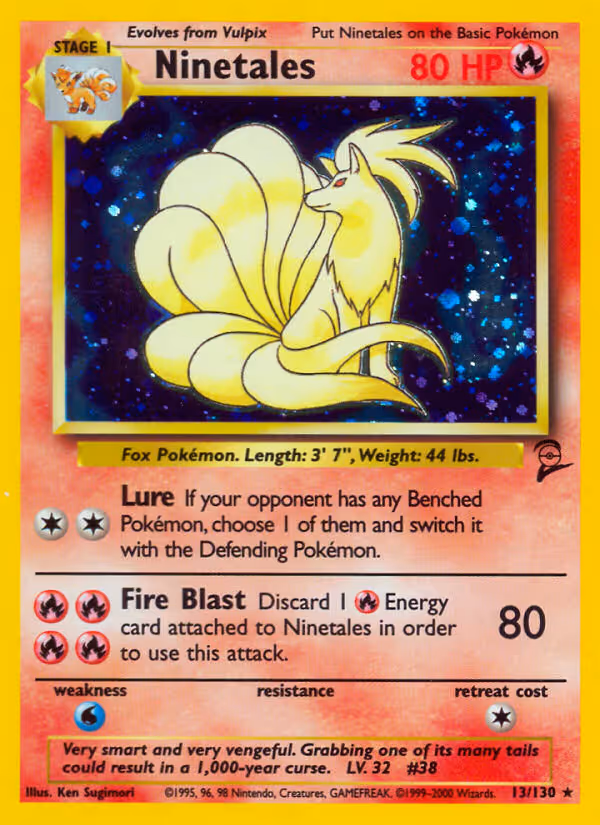 Ninetales 13/130 Pokemon card