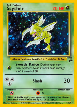 Scyther 17/130 Pokemon card