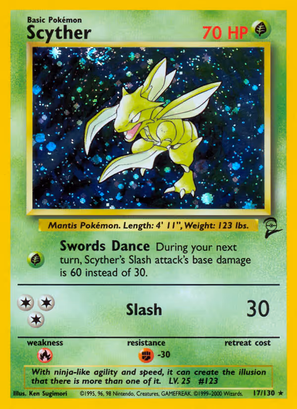 Scyther 17/130 Pokemon card