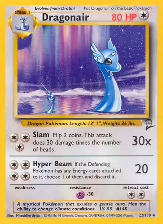 Dragonair 22/130 Pokemon card