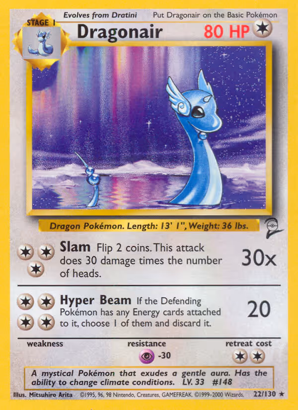 Dragonair 22/130 Pokemon card