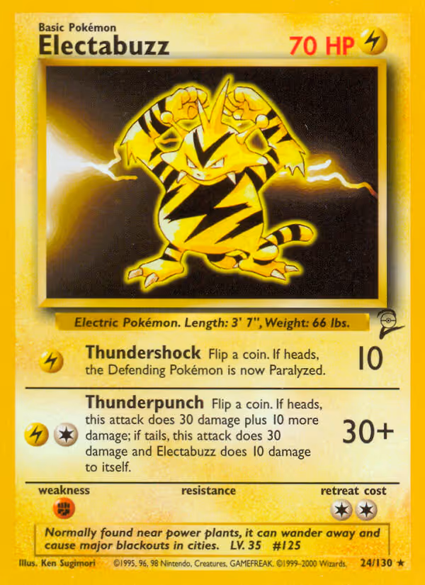 Electabuzz 24/130 Pokemon card