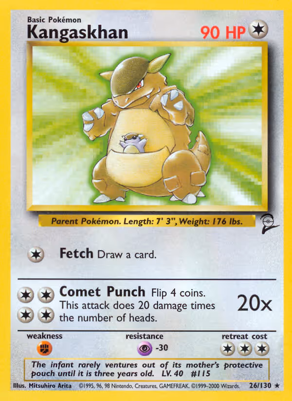 Kangaskhan 26/130 Pokemon card