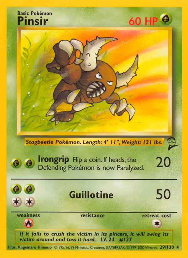 Pinsir 29/130 Pokemon card