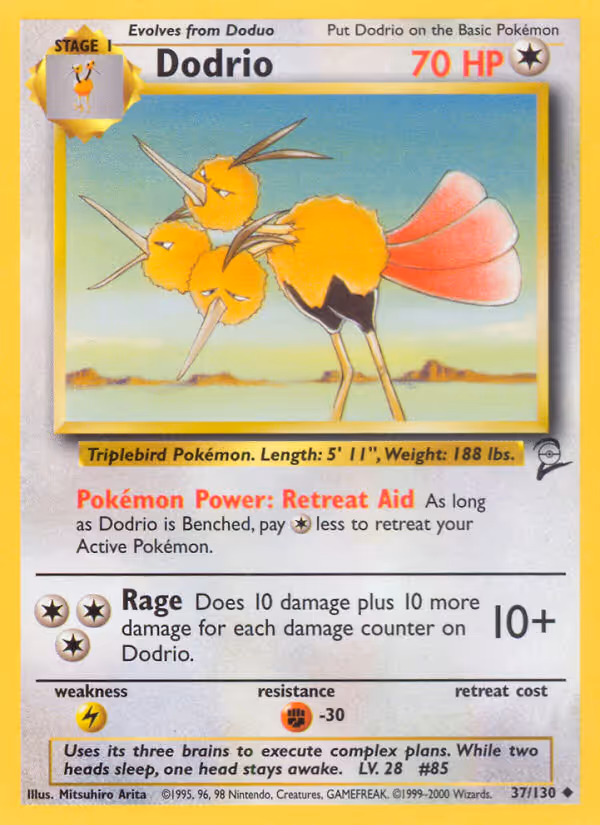 Dodrio 37/130 Pokemon card