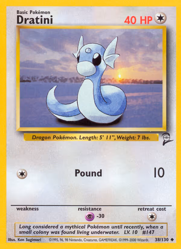 Dratini 38/130 Pokemon card