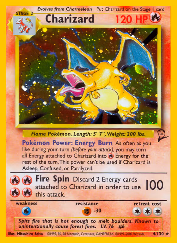 Charizard 4/130 Pokemon card