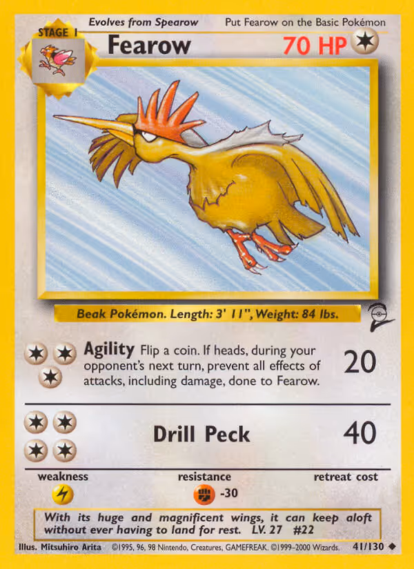 Fearow 41/130 Pokemon card