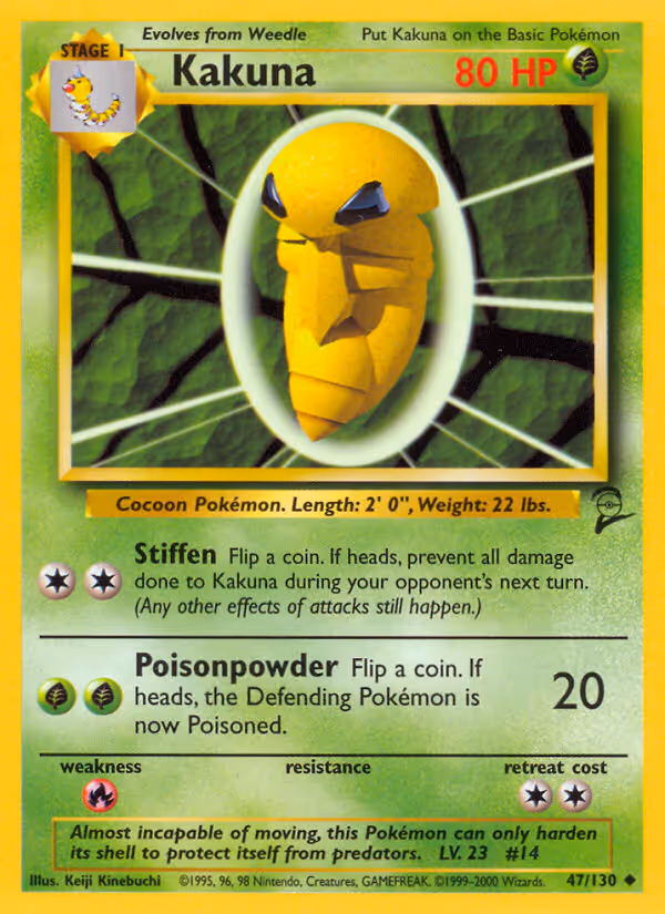 Kakuna 47/130 Pokemon card