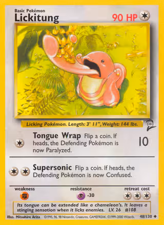 Lickitung 48/130 Pokemon card