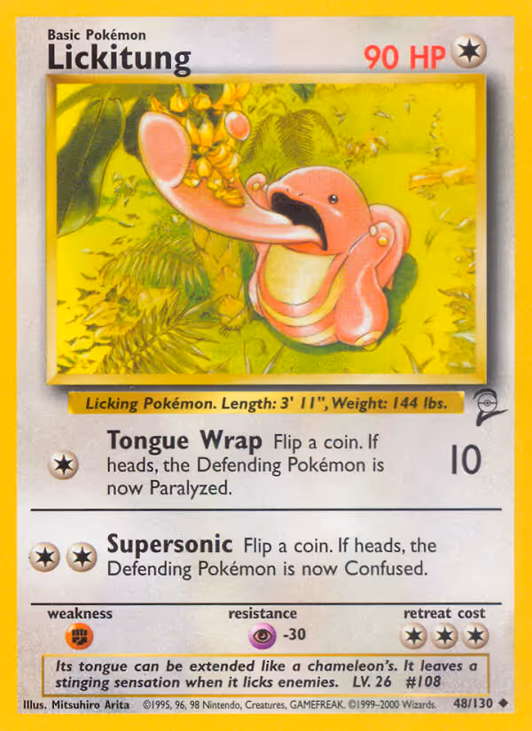 Lickitung 48/130 Pokemon card