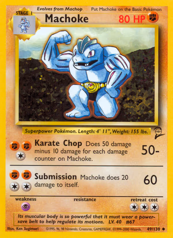 Machoke 49/130 Pokemon card