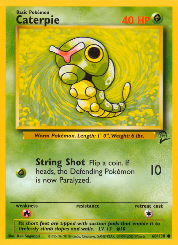 Caterpie 68/130 Pokemon card