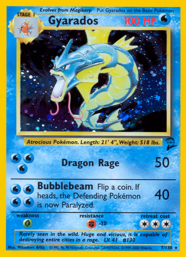 Gyarados 7/130 Pokemon card