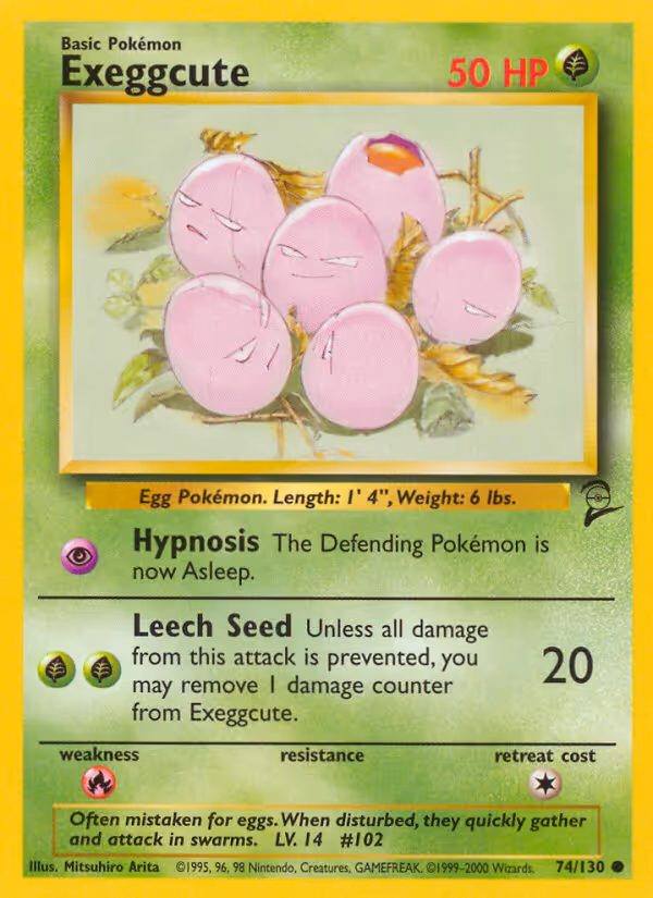 Exeggcute 74/130 Pokemon card