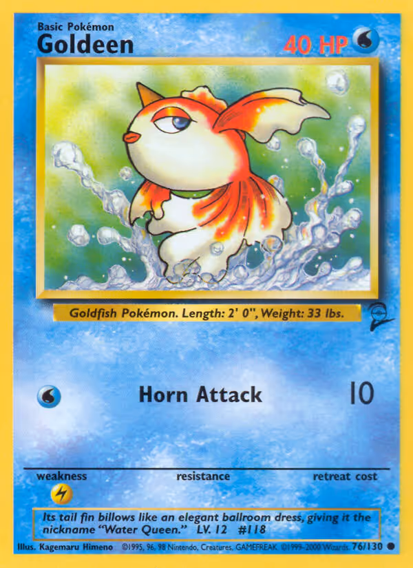 Goldeen 76/130 Pokemon card