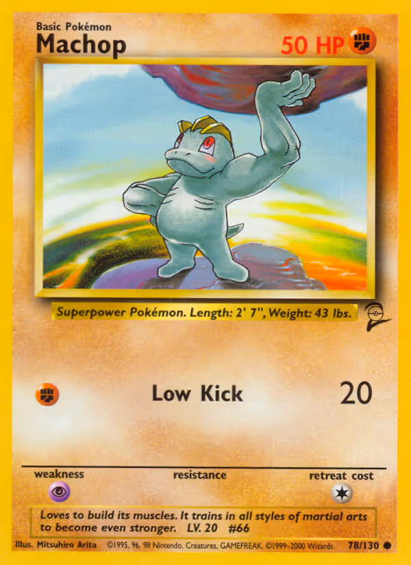 Machop 78/130 Pokemon card