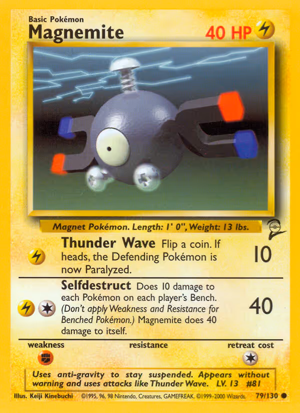 Magnemite 79/130 Pokemon card