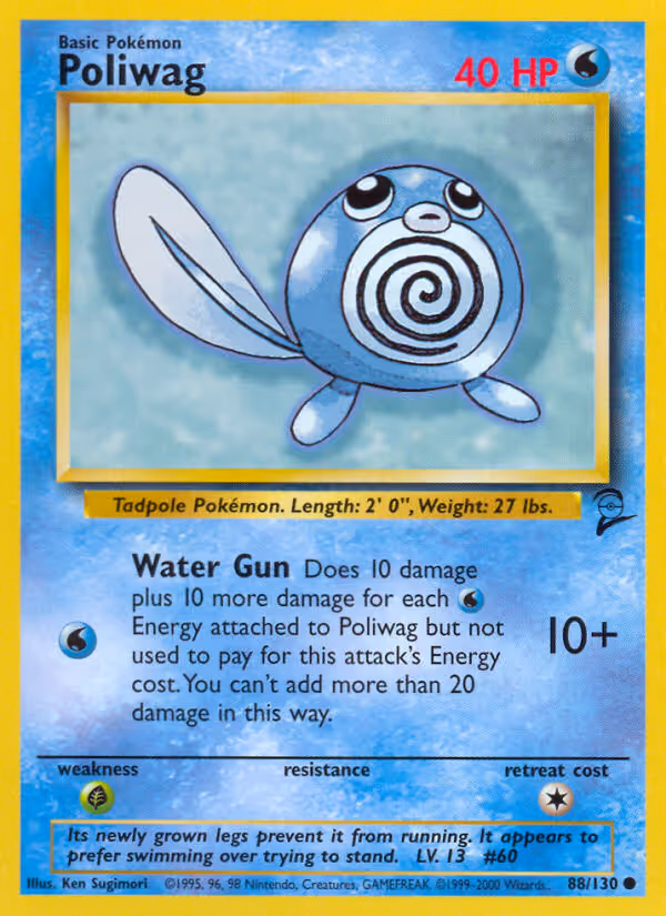 Poliwag 88/130 Pokemon card
