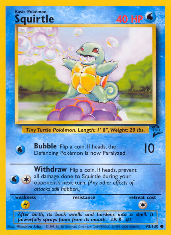 Squirtle 93/130 Pokemon card