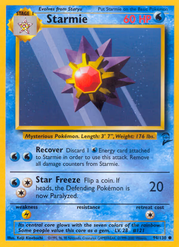 Starmie 94/130 Pokemon card