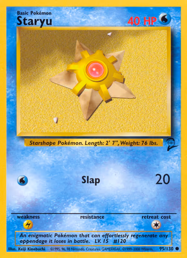 Staryu 95/130 Pokemon card