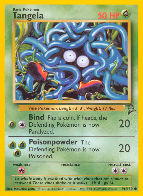 Tangela 96/130 Pokemon card