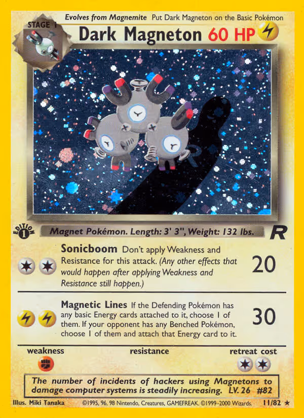 Dark Magneton 11/82 Pokemon card