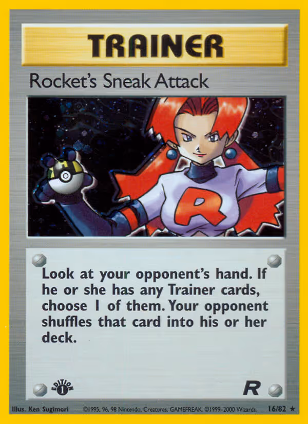 Rocket's Sneak Attack 16/82 Pokemon card