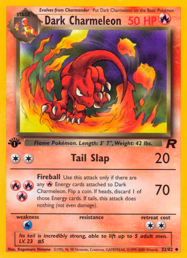 Dark Charmeleon 32/82 Pokemon card