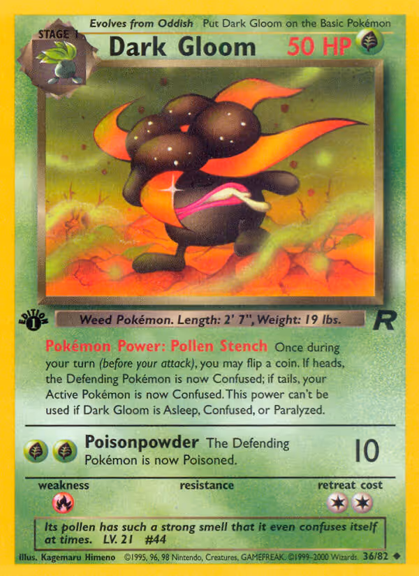 Dark Gloom 36/82 Pokemon card