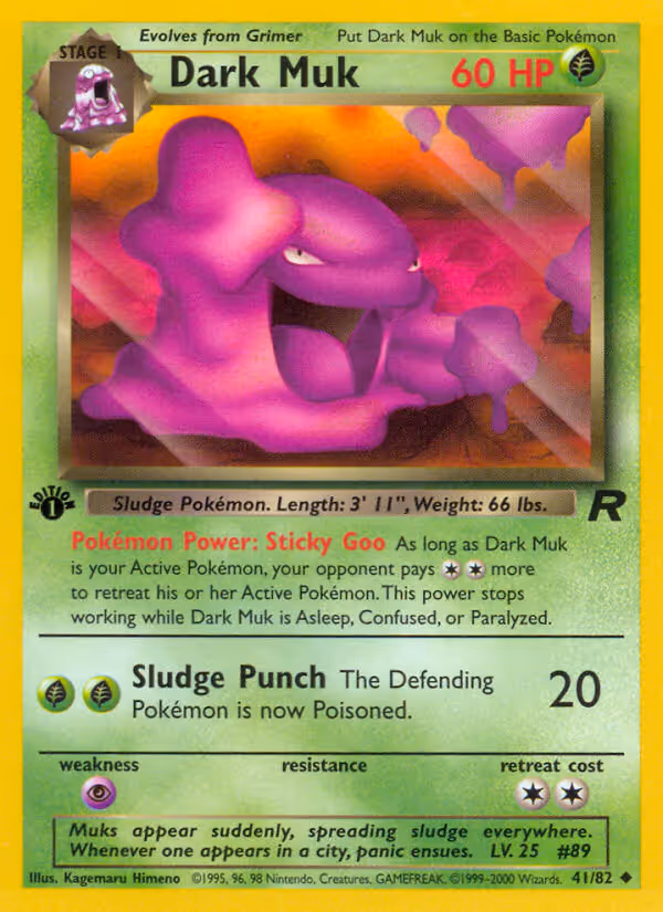Dark Muk 41/82 Pokemon card
