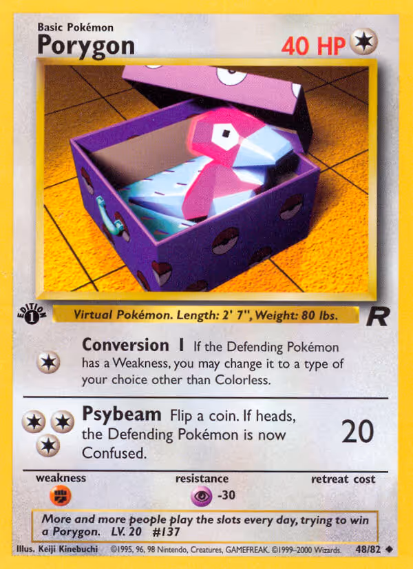 Porygon 48/82 Pokemon card