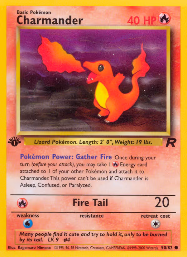 Charmander 50/82 Pokemon card