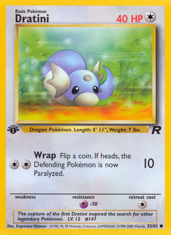 Dratini 53/82 Pokemon card