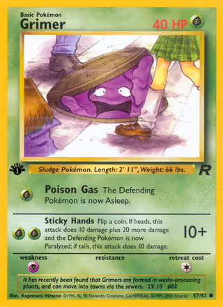 Grimer 57/82 Pokemon card