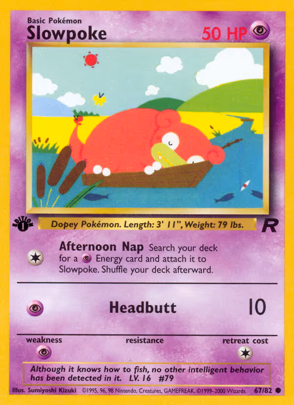 Slowpoke 67/82 Pokemon card