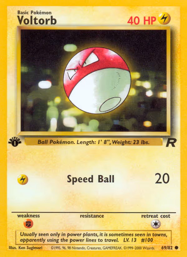 Voltorb 69/82 Pokemon card