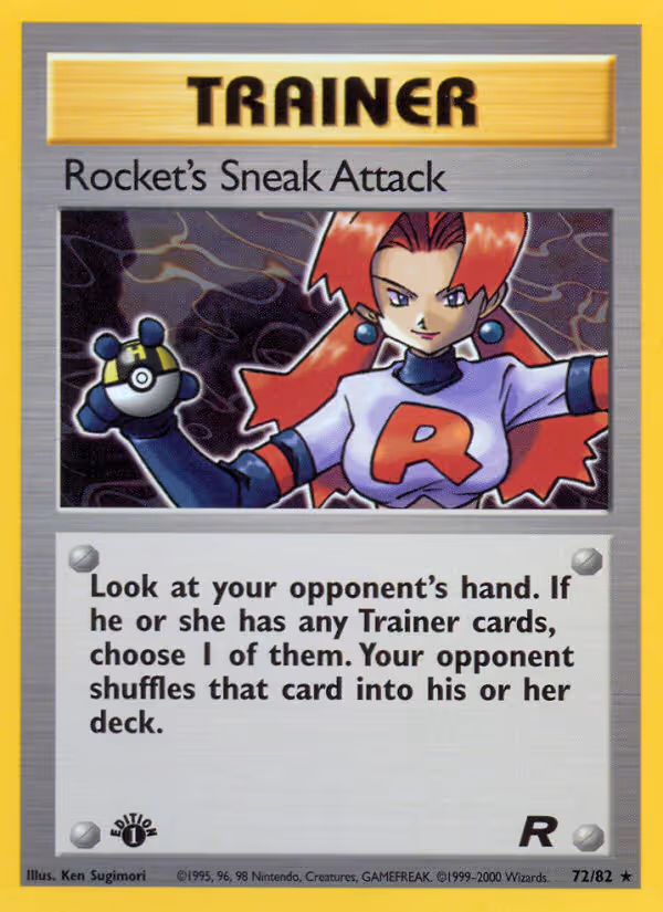 Rocket's Sneak Attack 72/82 Pokemon card