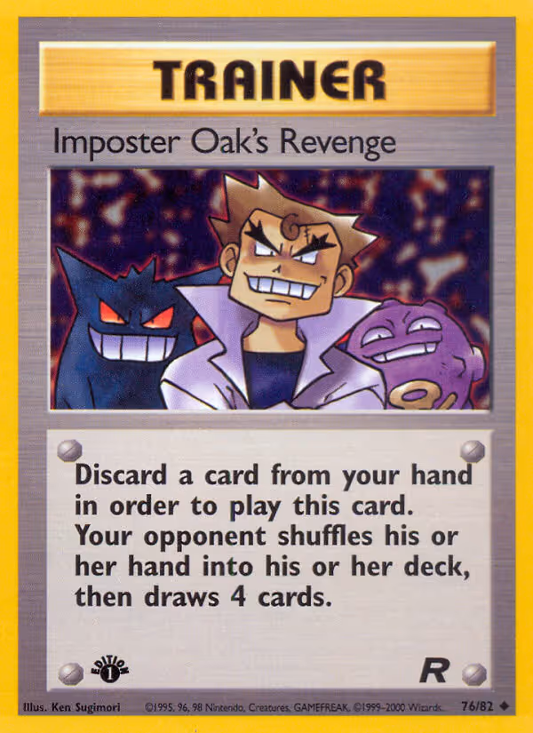Imposter Oak's Revenge 76/82 Pokemon card
