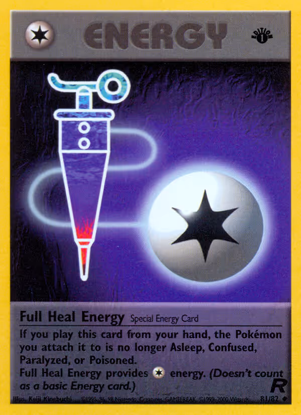 Full Heal Energy 81/82 Pokemon card