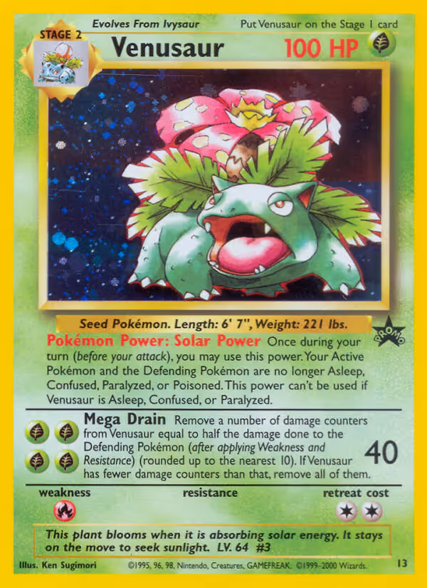 Venusaur 13/53 Pokemon card