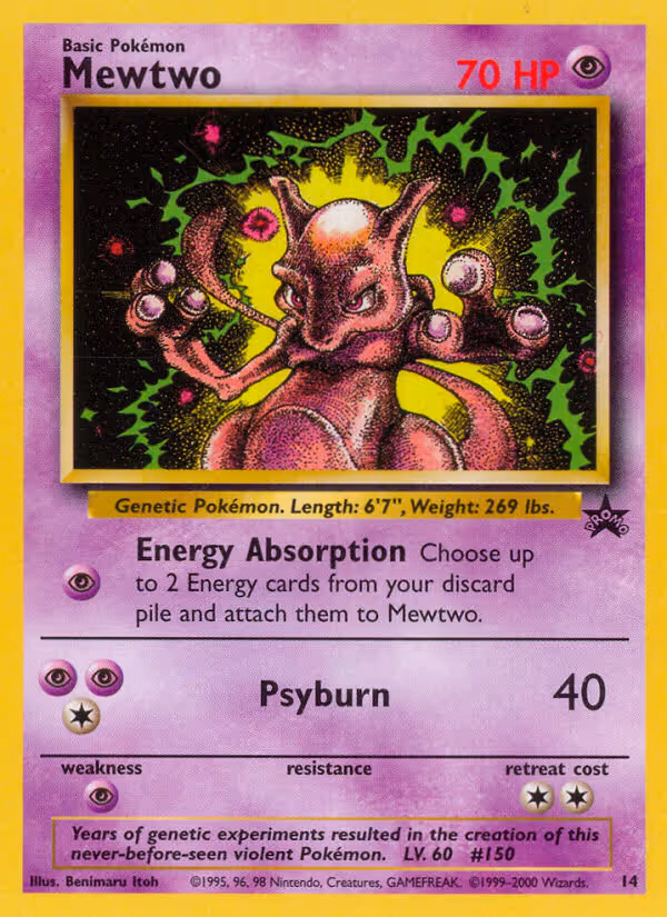 Mewtwo 14/53 Pokemon card