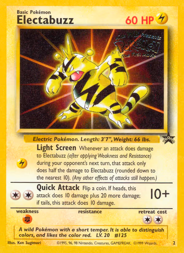 Electabuzz 2/53 Pokemon card