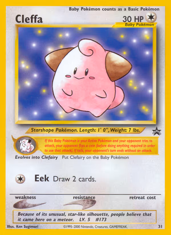 Cleffa 31/53 Pokemon card