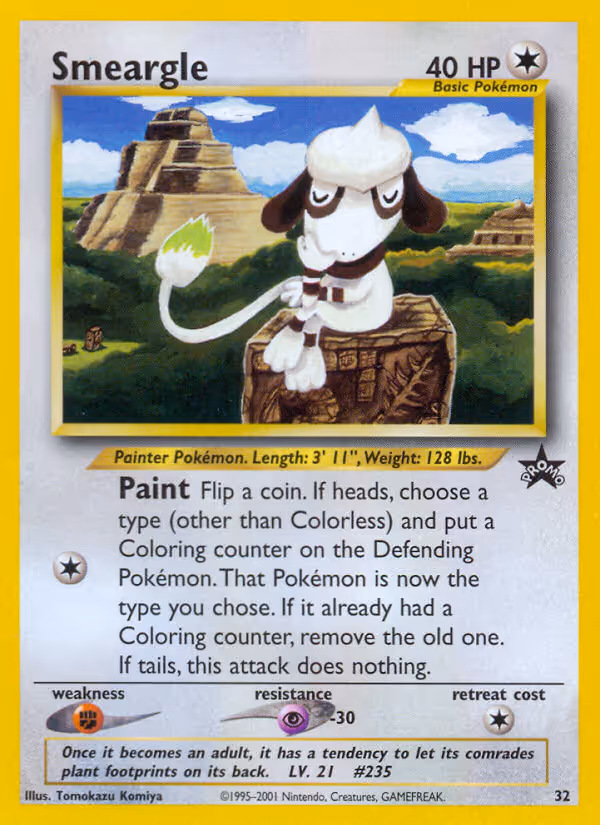 Smeargle 32/53 Pokemon card