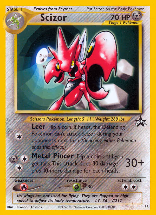 Scizor 33/53 Pokemon card