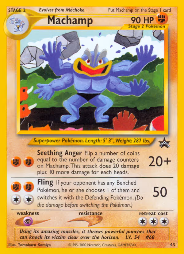 Machamp 43/53 Pokemon card